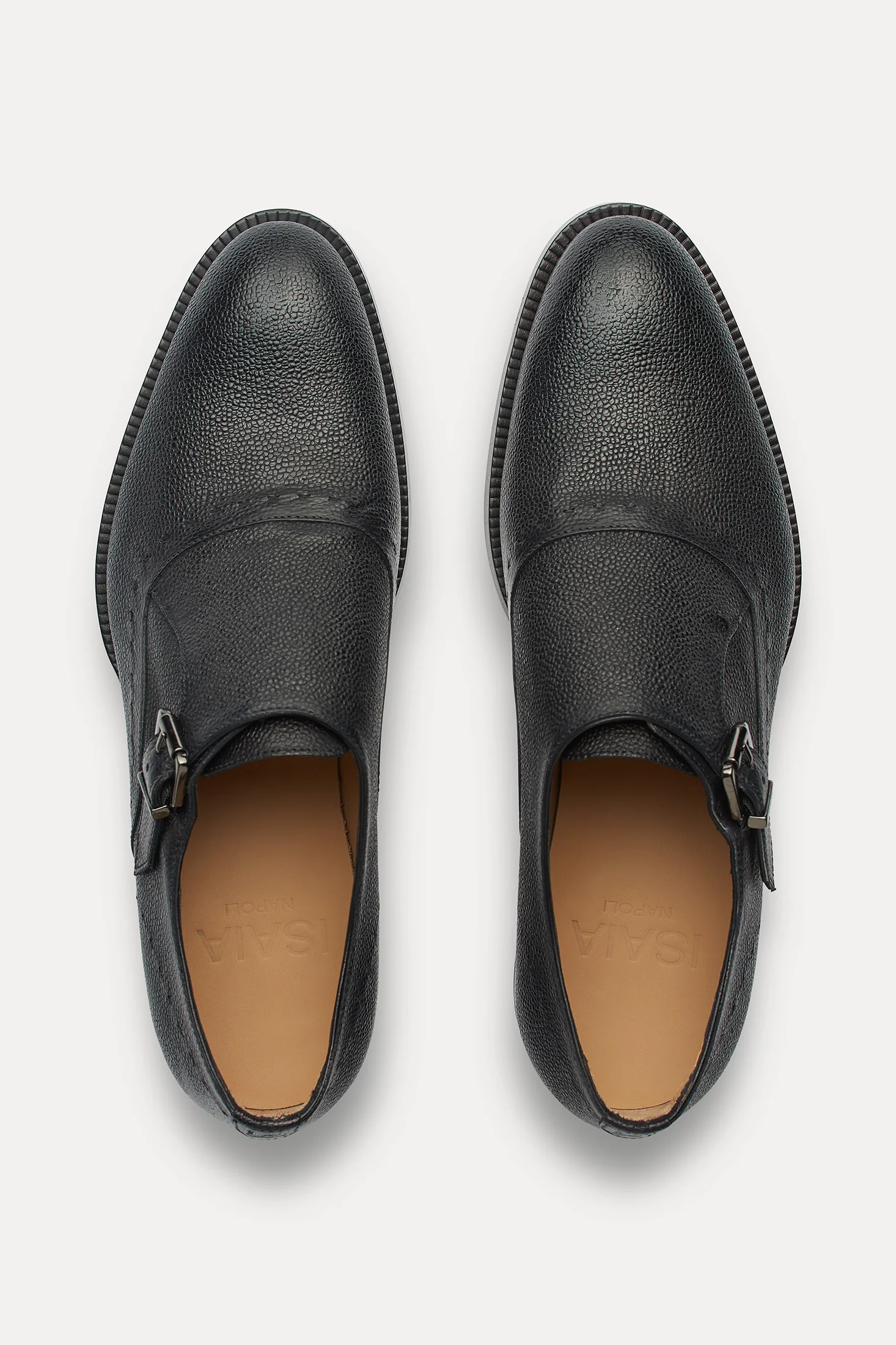 AMF Pebble Leather Single Monk Strap - Image 3