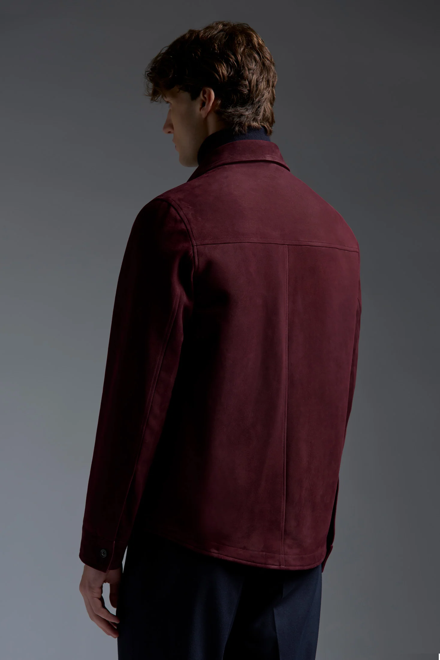 Overshirt PLW61 AQUA SUEDE DOUBLE - Image 13