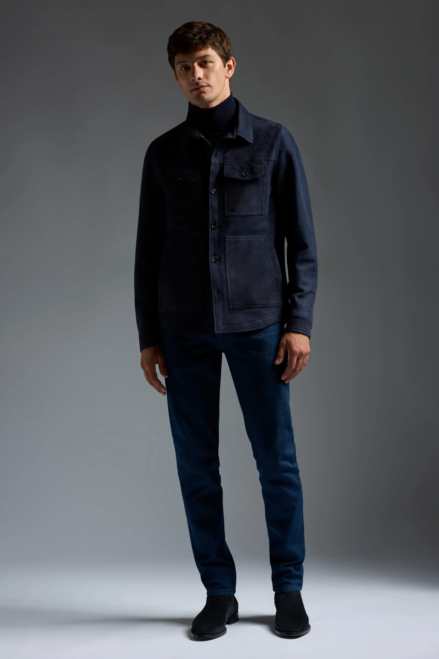 Overshirt PLW61 AQUA SUEDE DOUBLE - Image 7