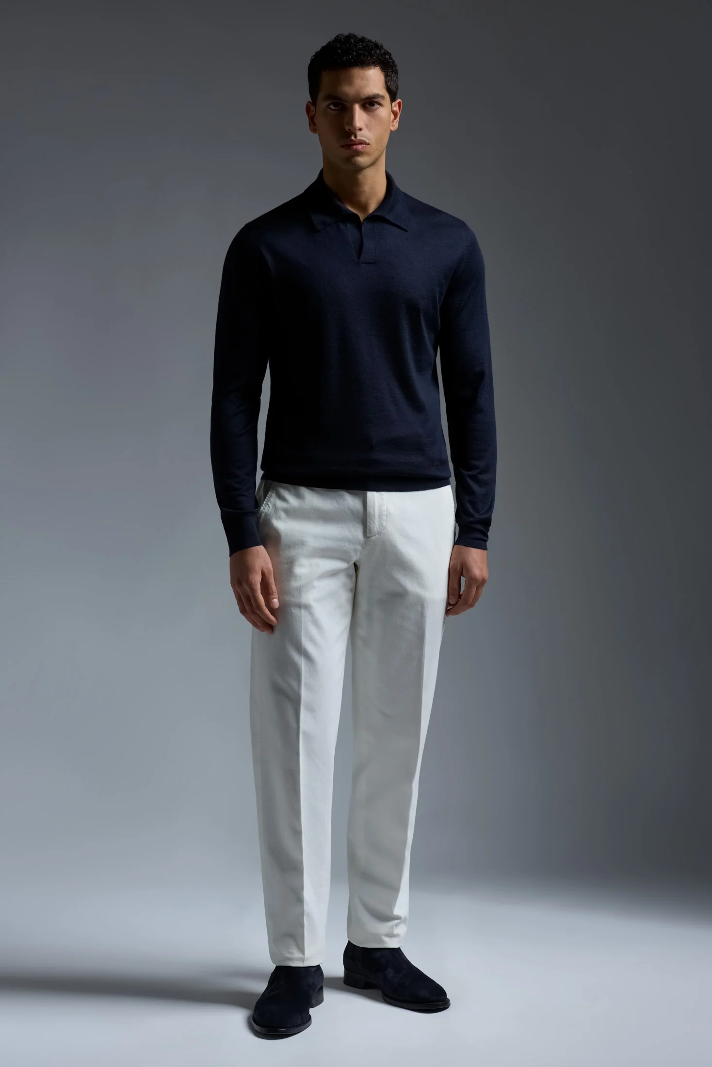 Polo long sleeve open collar yp002 - Image 12