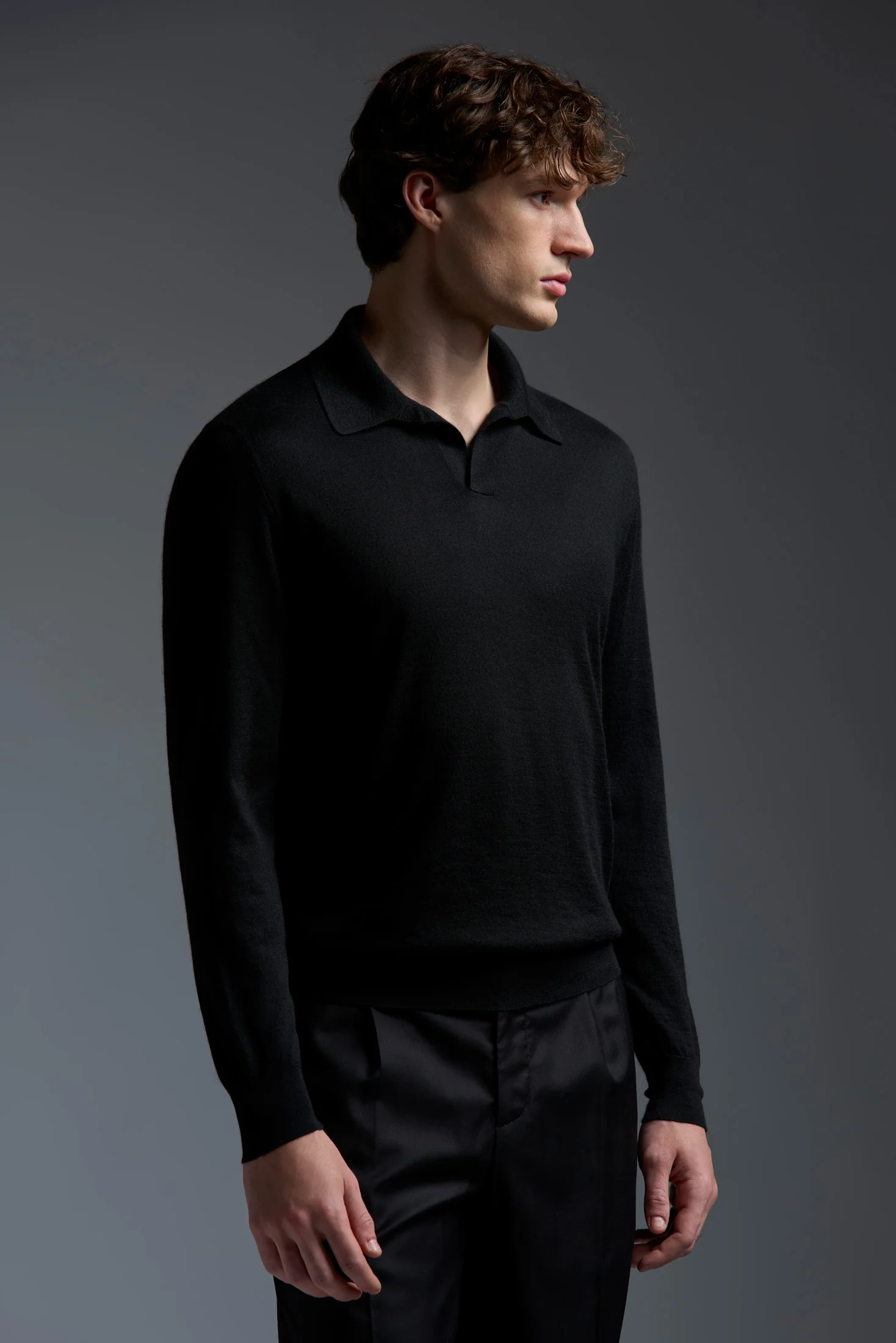 Polo long sleeve open collar yp002 - Image 6