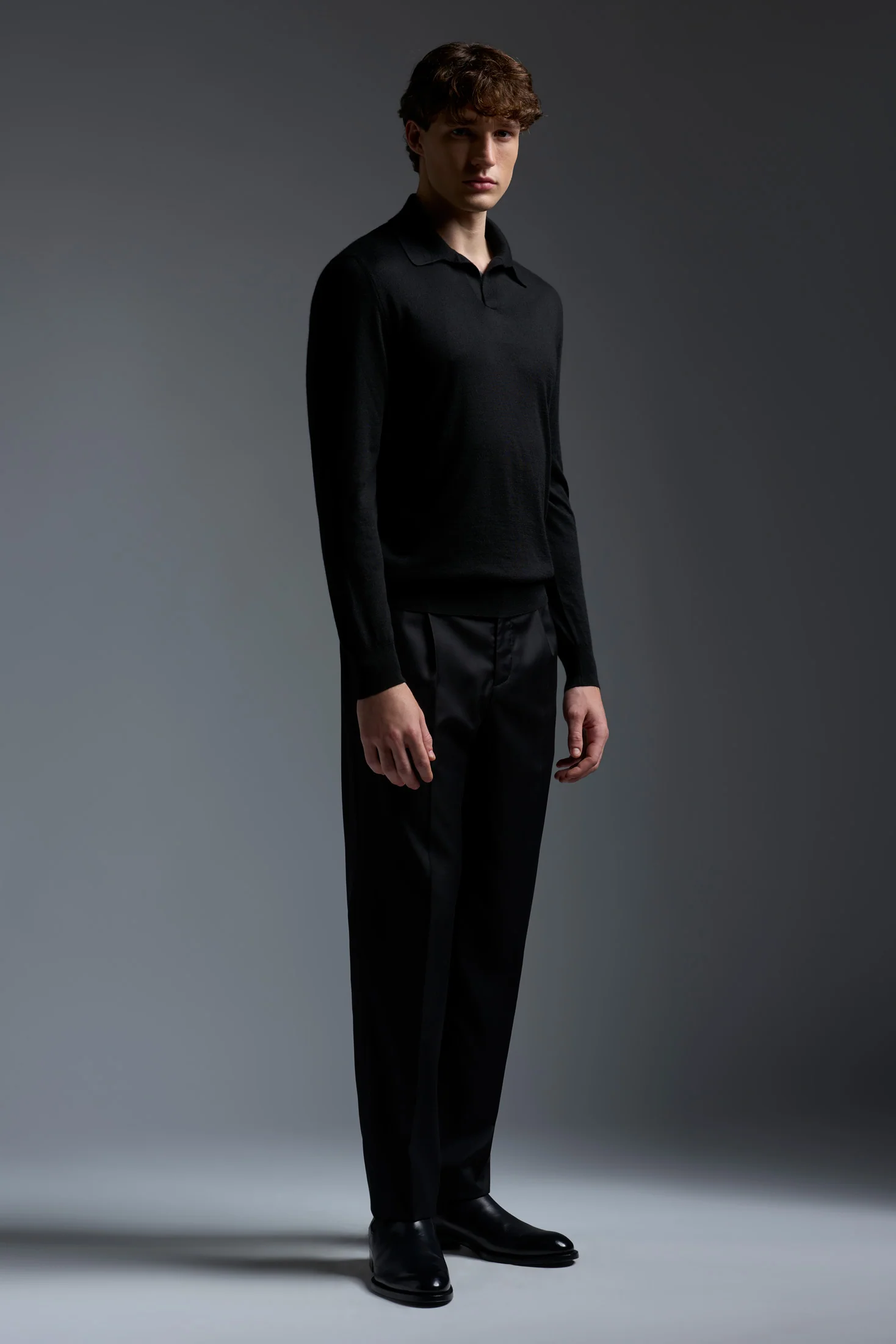 Polo long sleeve open collar yp002 - Image 7
