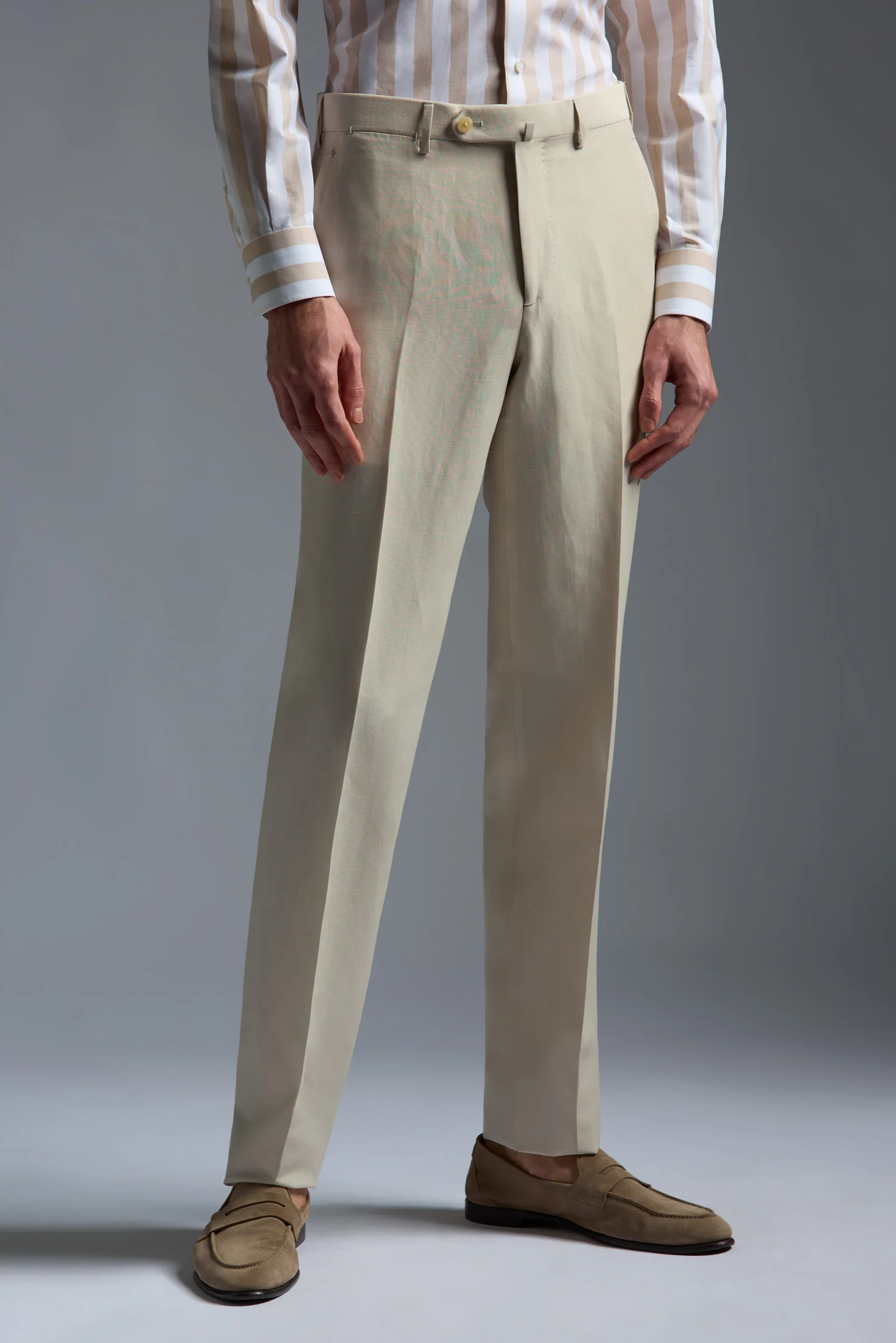 Superlight Wool and Linen Sanità Tailored Pants - Image 2