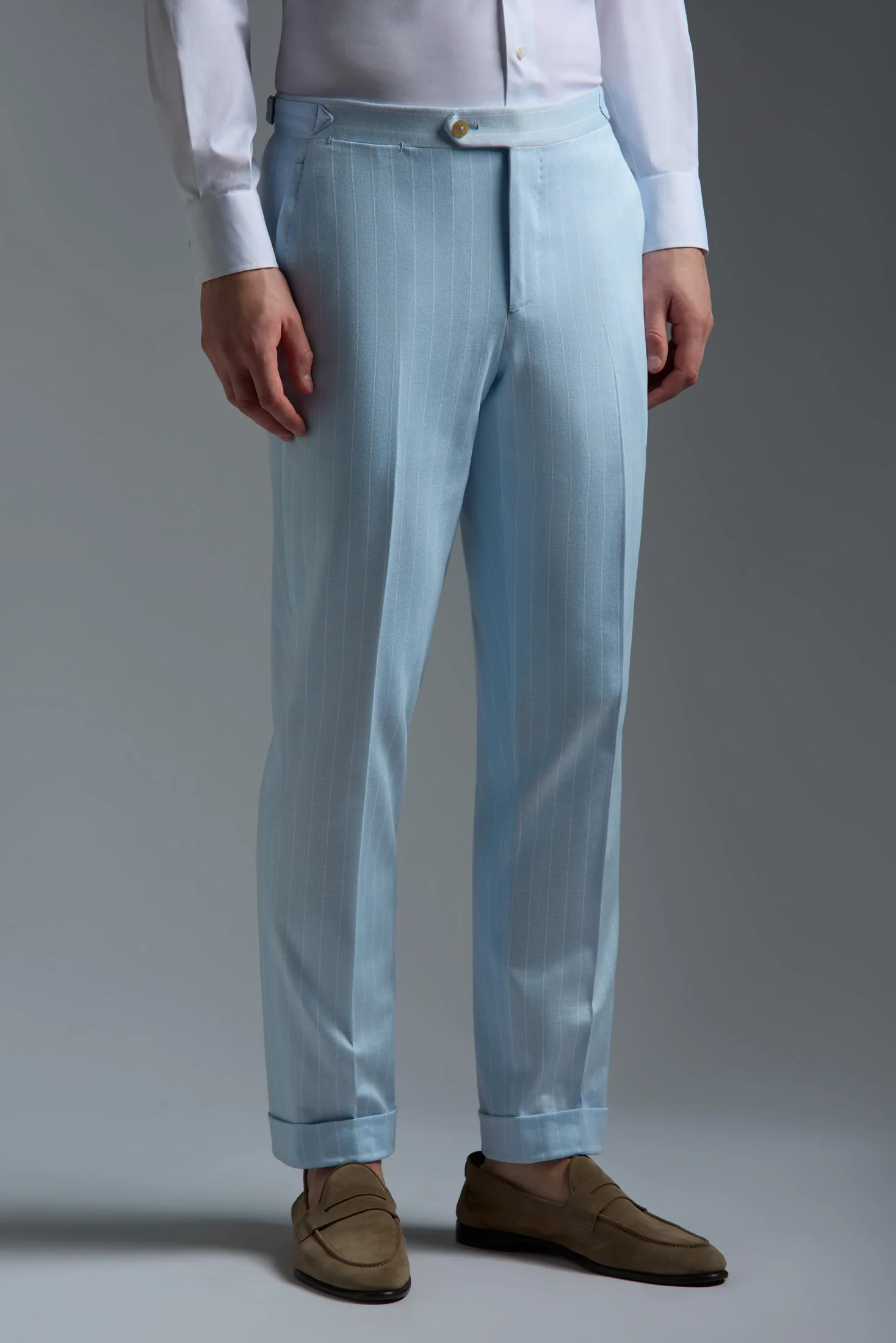 Cotton and Linen Sanità Tailored Pants - Image 2
