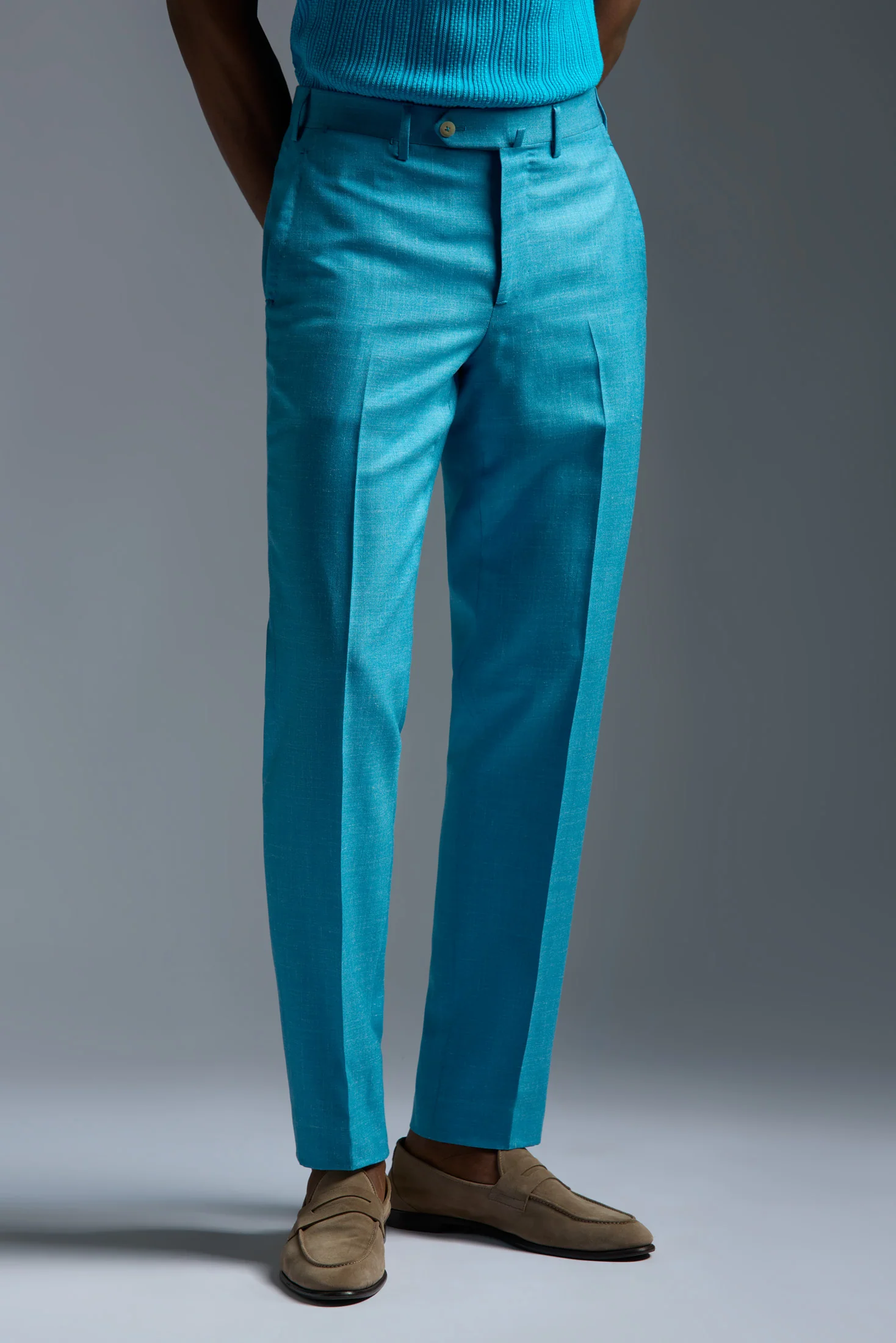Wool Cashmere Silk and Linen Sanità Tailored Pants - Image 10