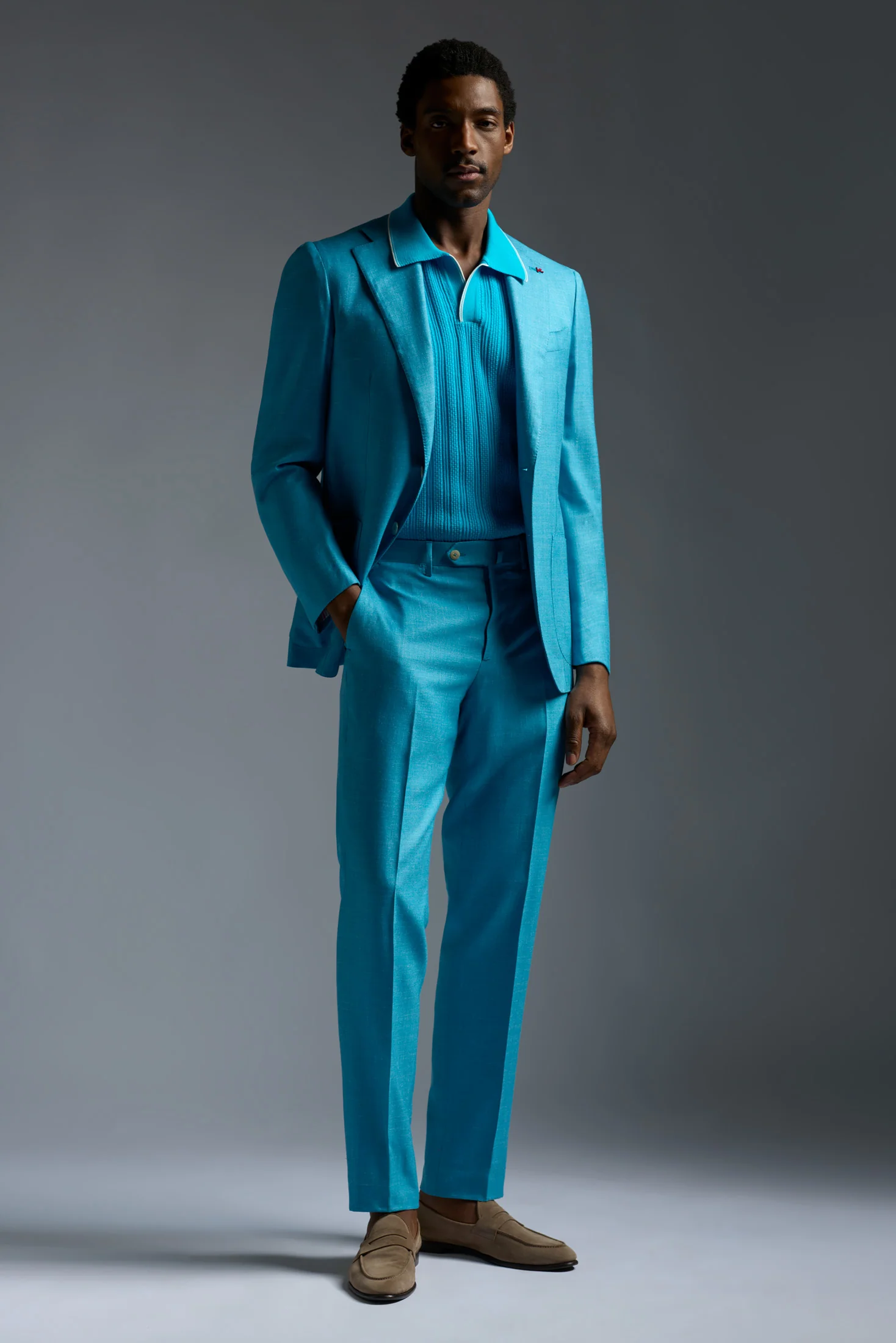 Wool Cashmere Silk and Linen Sanità Tailored Pants - Image 9