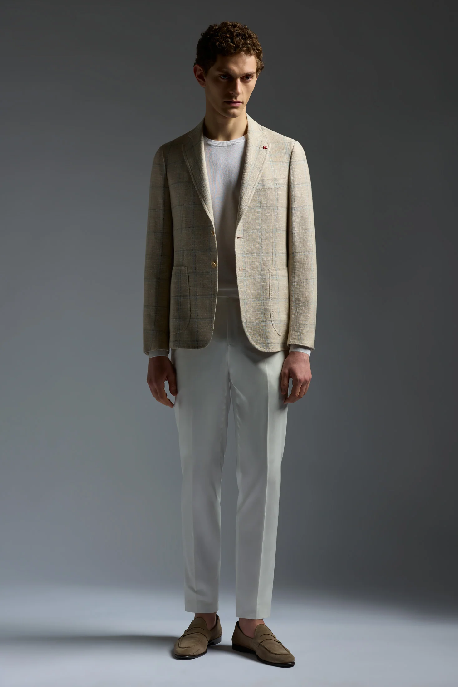 Wool Cotton Silk and Linen Capri Blazer - Image 2