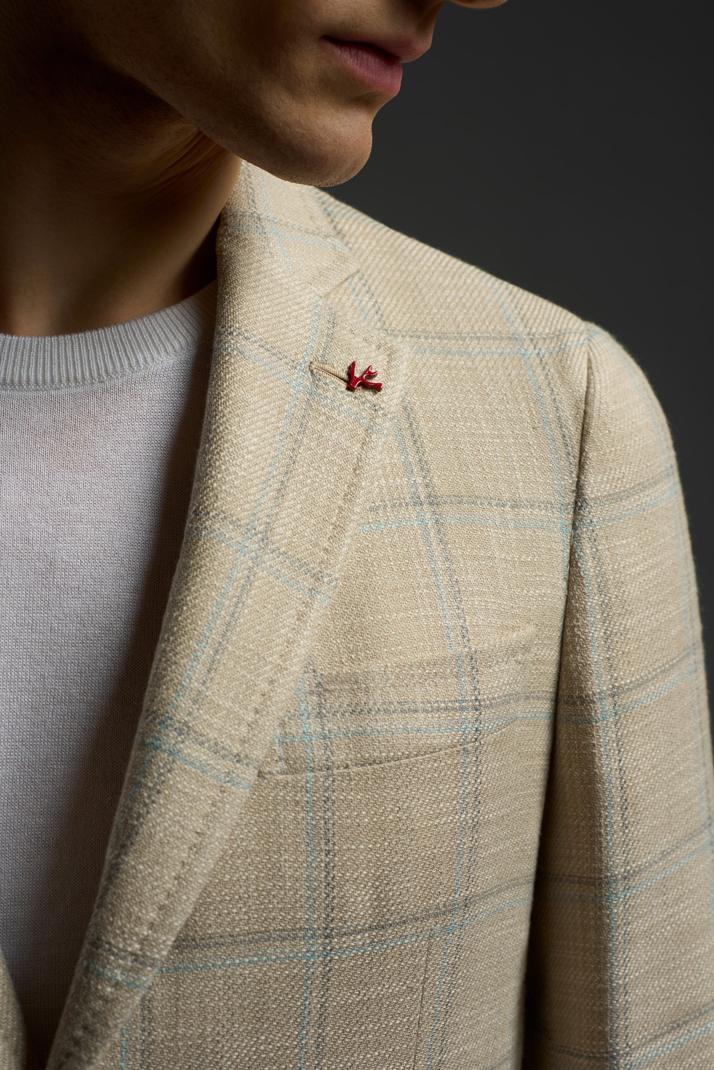 Wool Cotton Silk and Linen Capri Blazer - Image 4