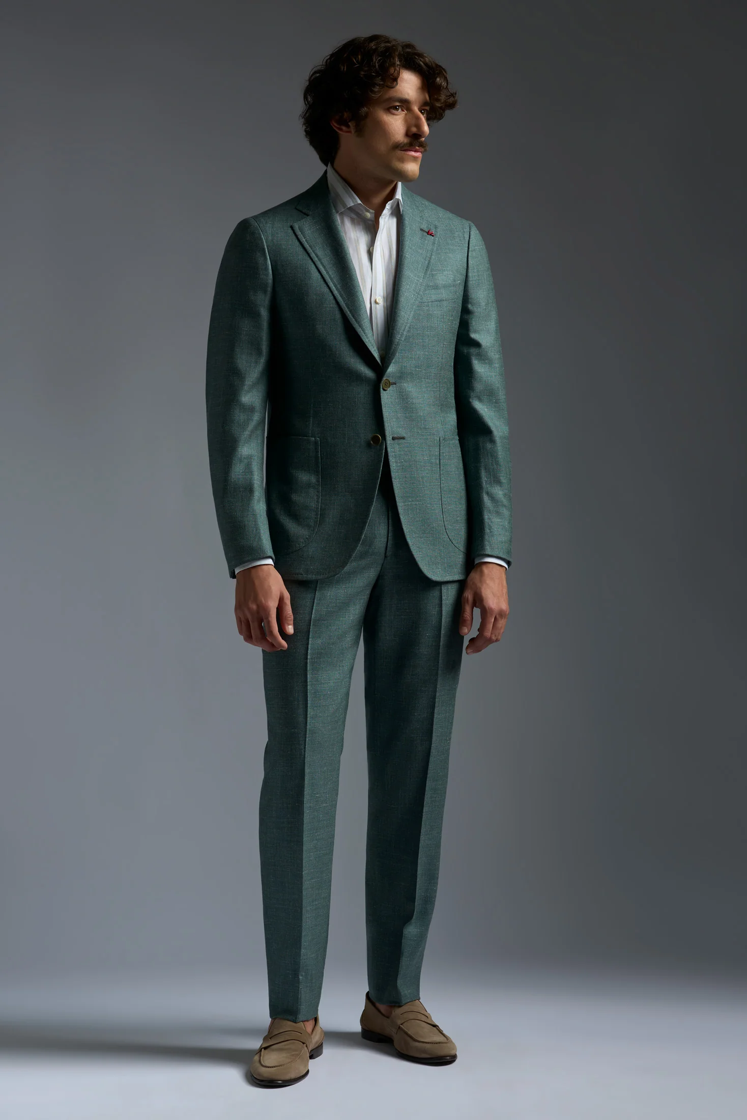 Wool Cashmere Silk and Linen Capri Blazer - Image 2