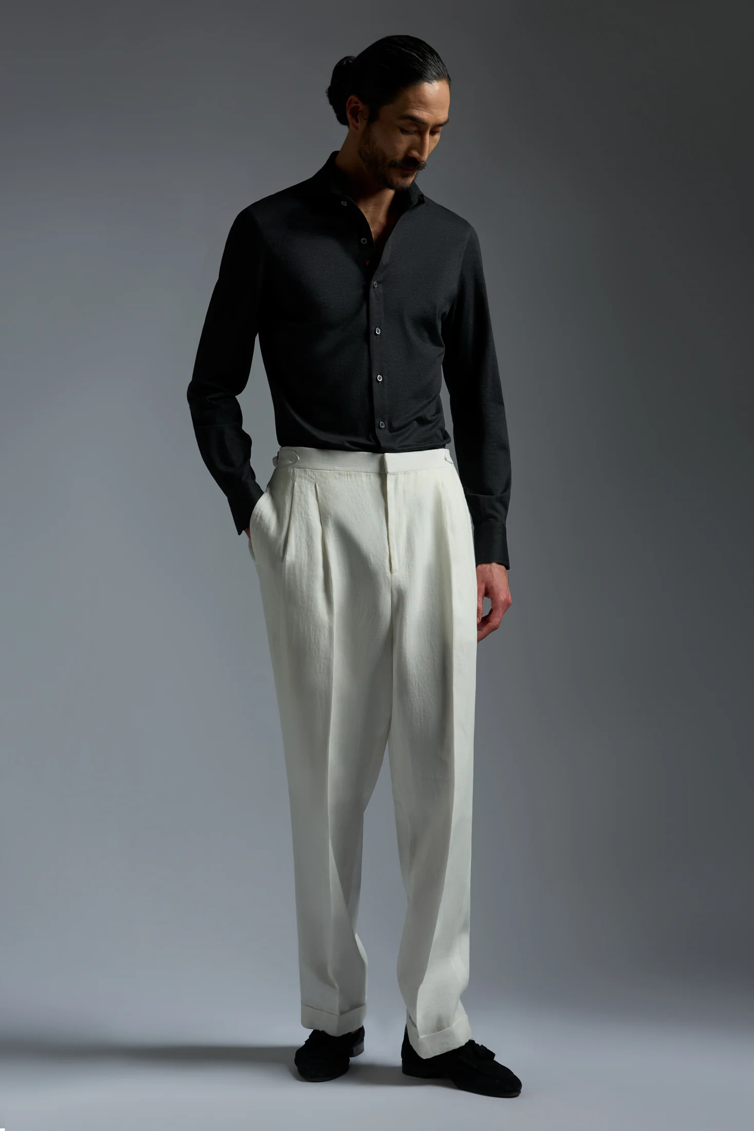 Filo di Scozia Long Sleeve Jersey Shirt - Image 17