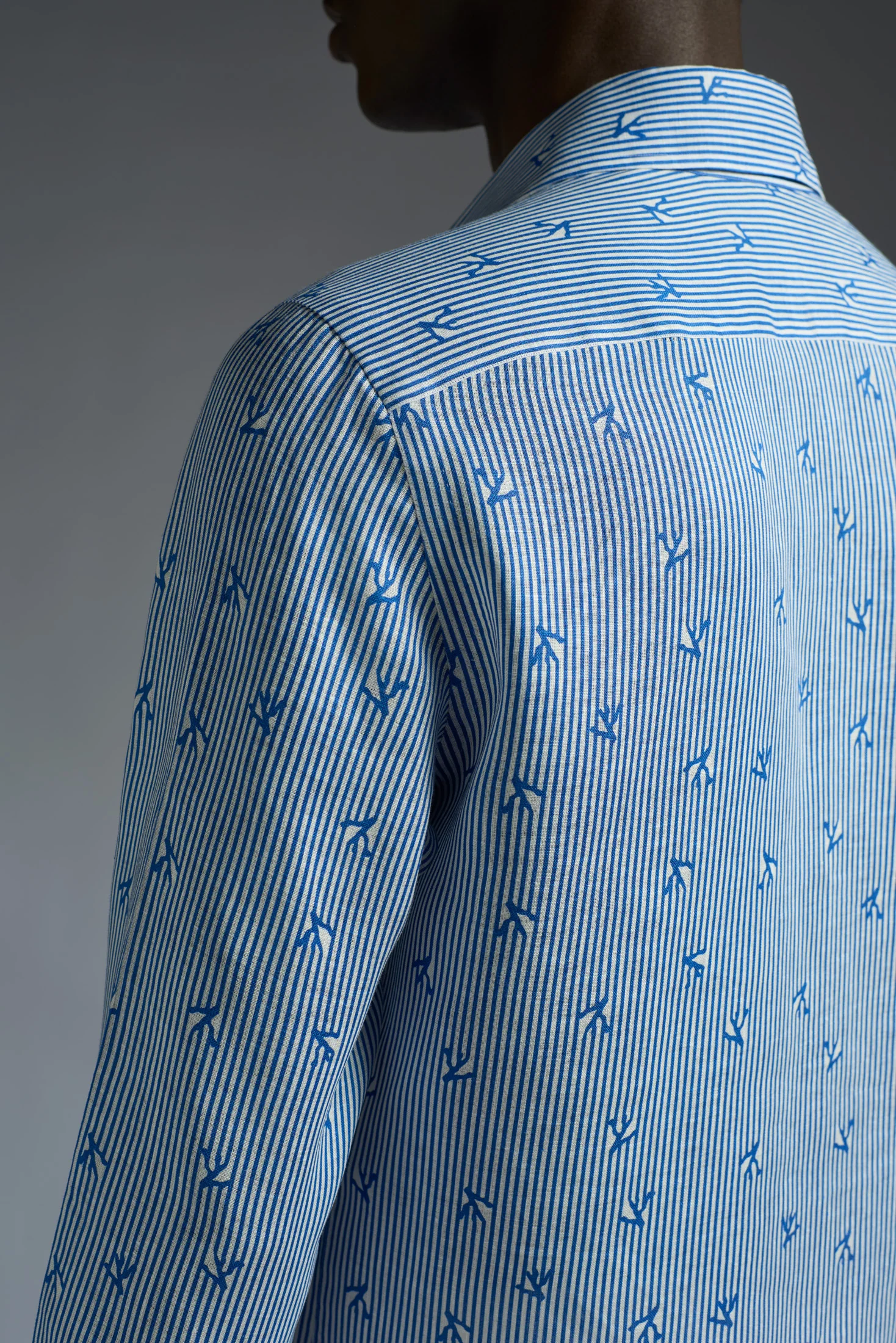 Coral Printed Superlinen Shirt - Image 10