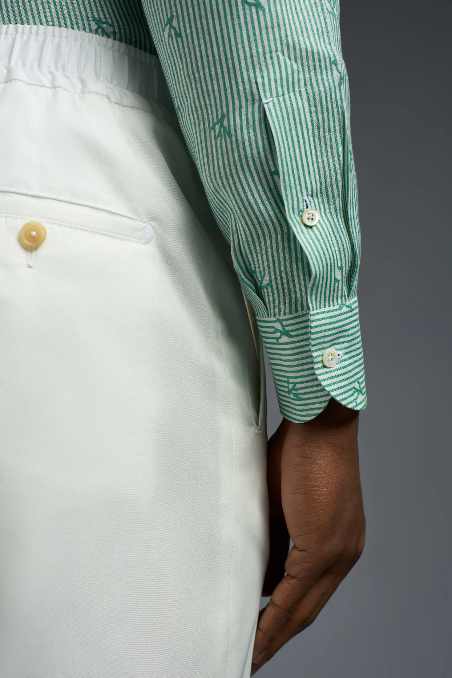 Coral Printed Superlinen Shirt - Image 4