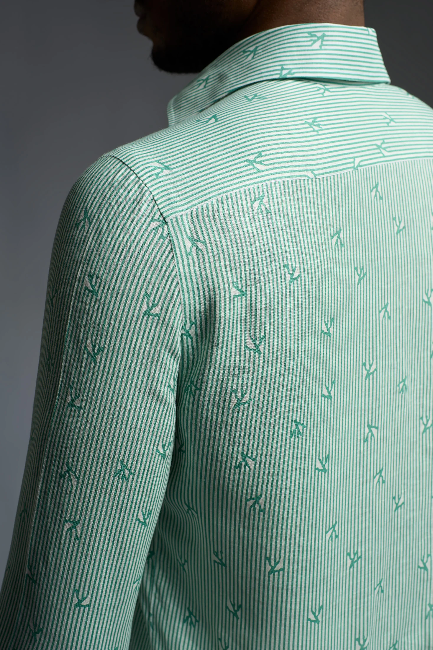 Coral Printed Superlinen Shirt - Image 5