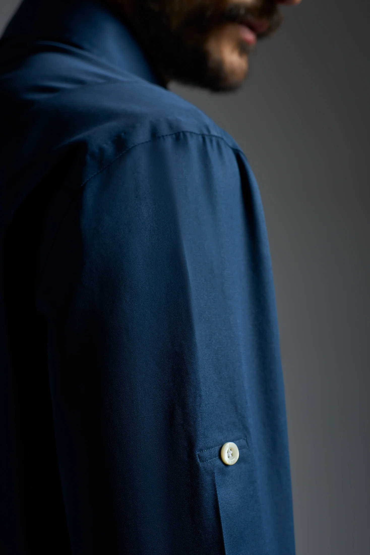 Cotton Gabardine Tailored Shirt - Image 24