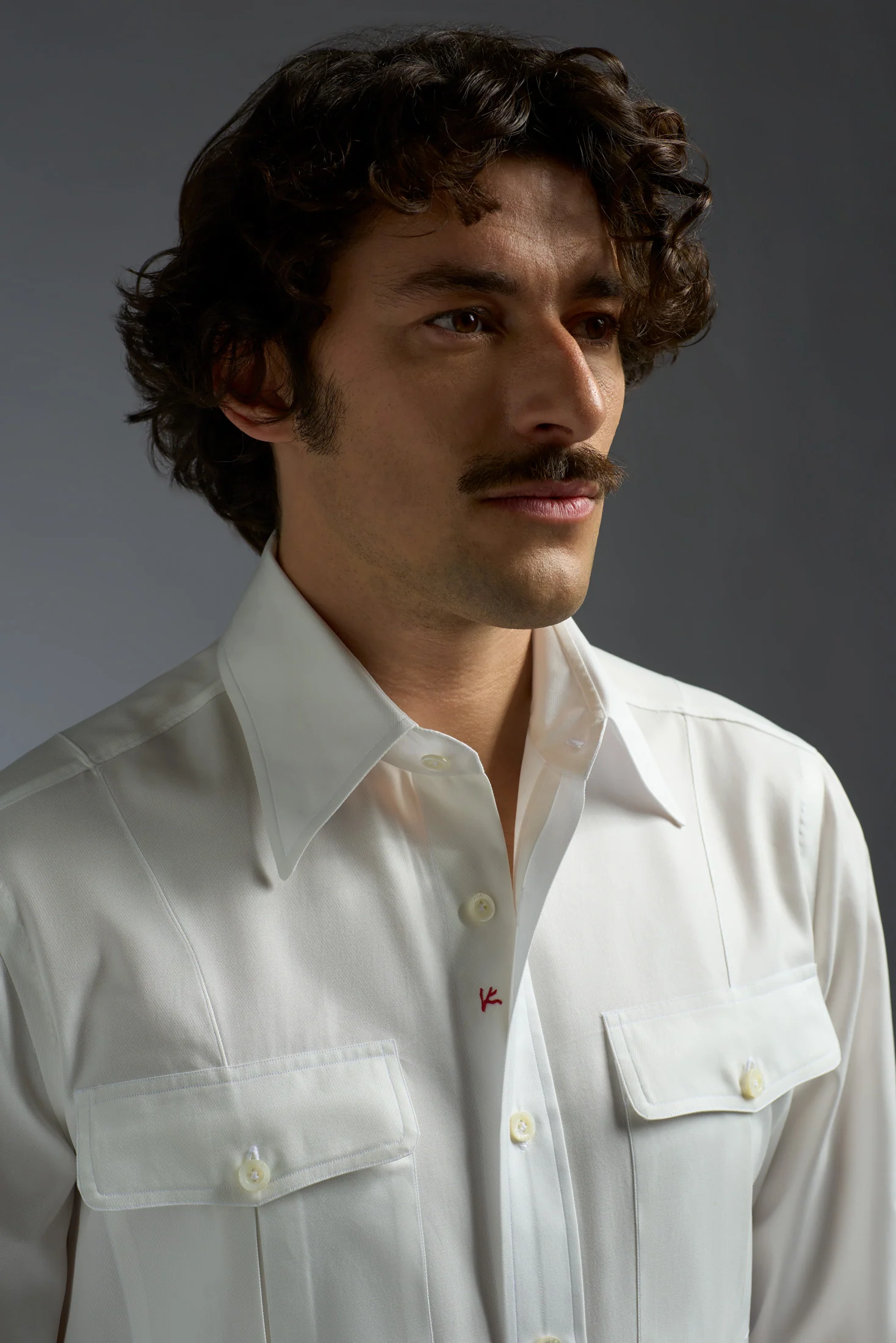 Cotton Gabardine Tailored Shirt - Image 8