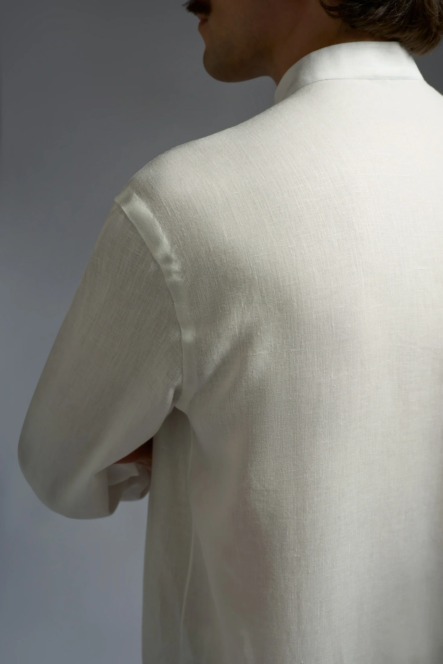 Frescolino Band Collar Long Sleeves Shirt - Image 5