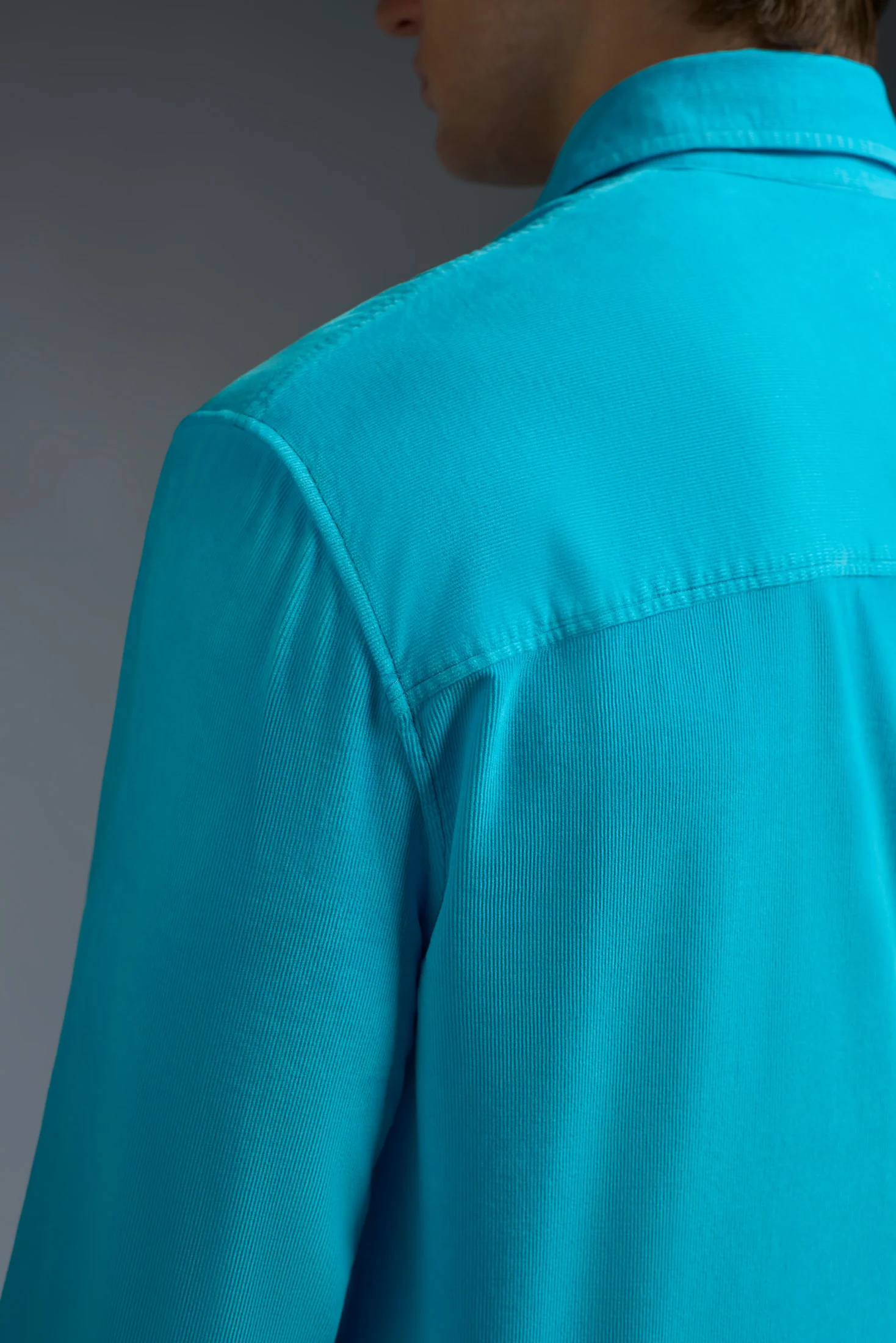 Garment Dyed Cotton Corduroy Comfort Long Sleeves Two Pockets Shirt - Image 15