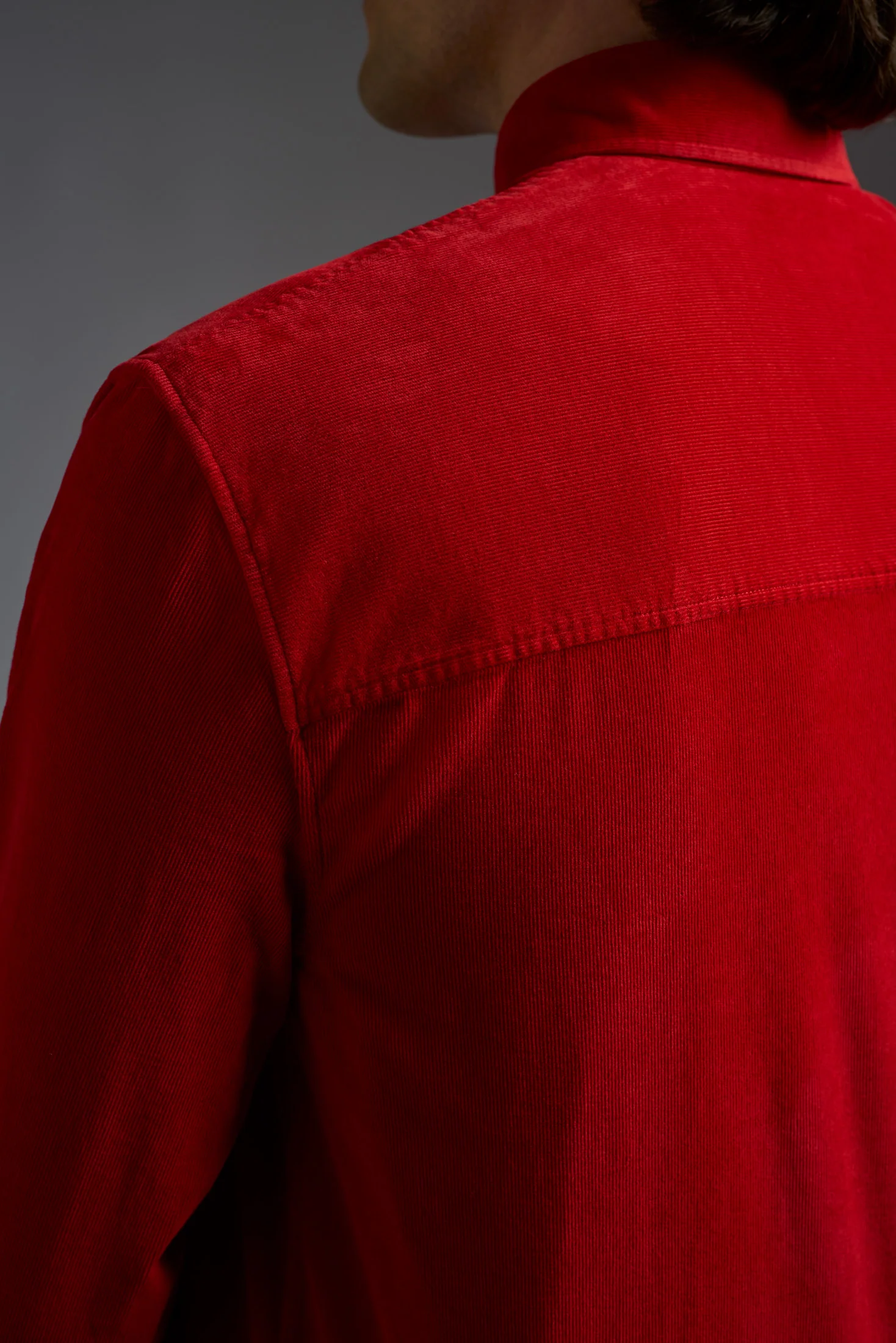 Garment Dyed Cotton Corduroy Comfort Long Sleeves Two Pockets Shirt - Image 5