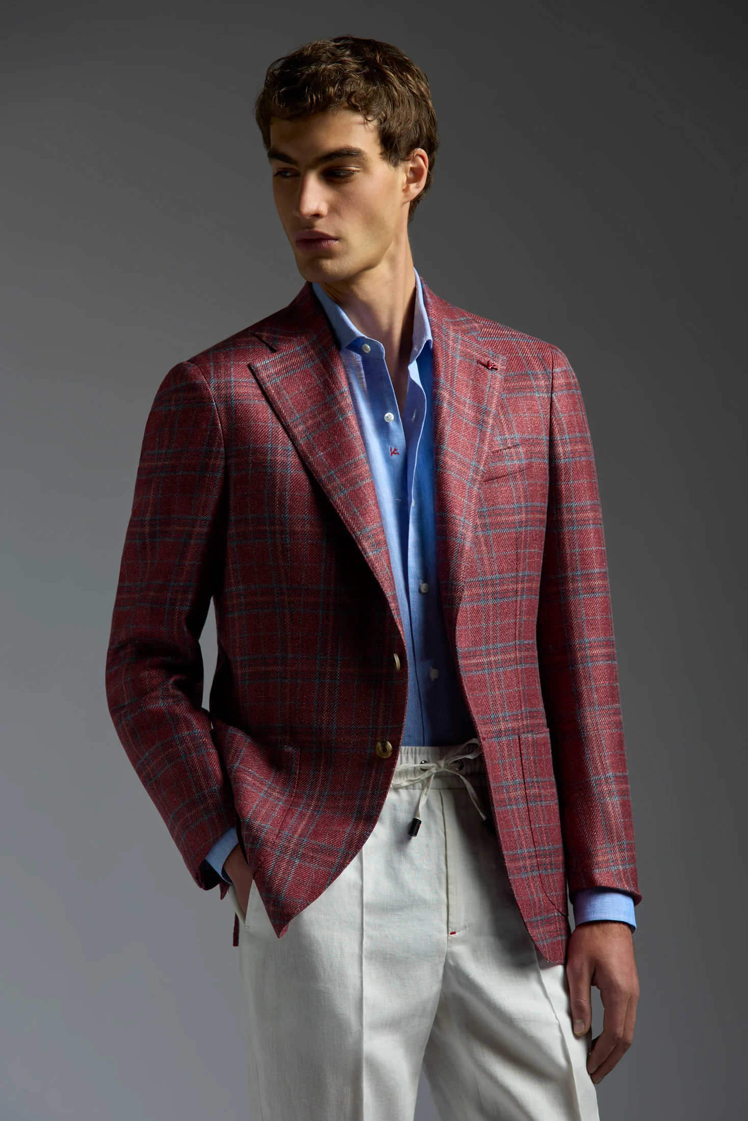 Wool Silk and Linen Marechiaro Blazer - Image 6