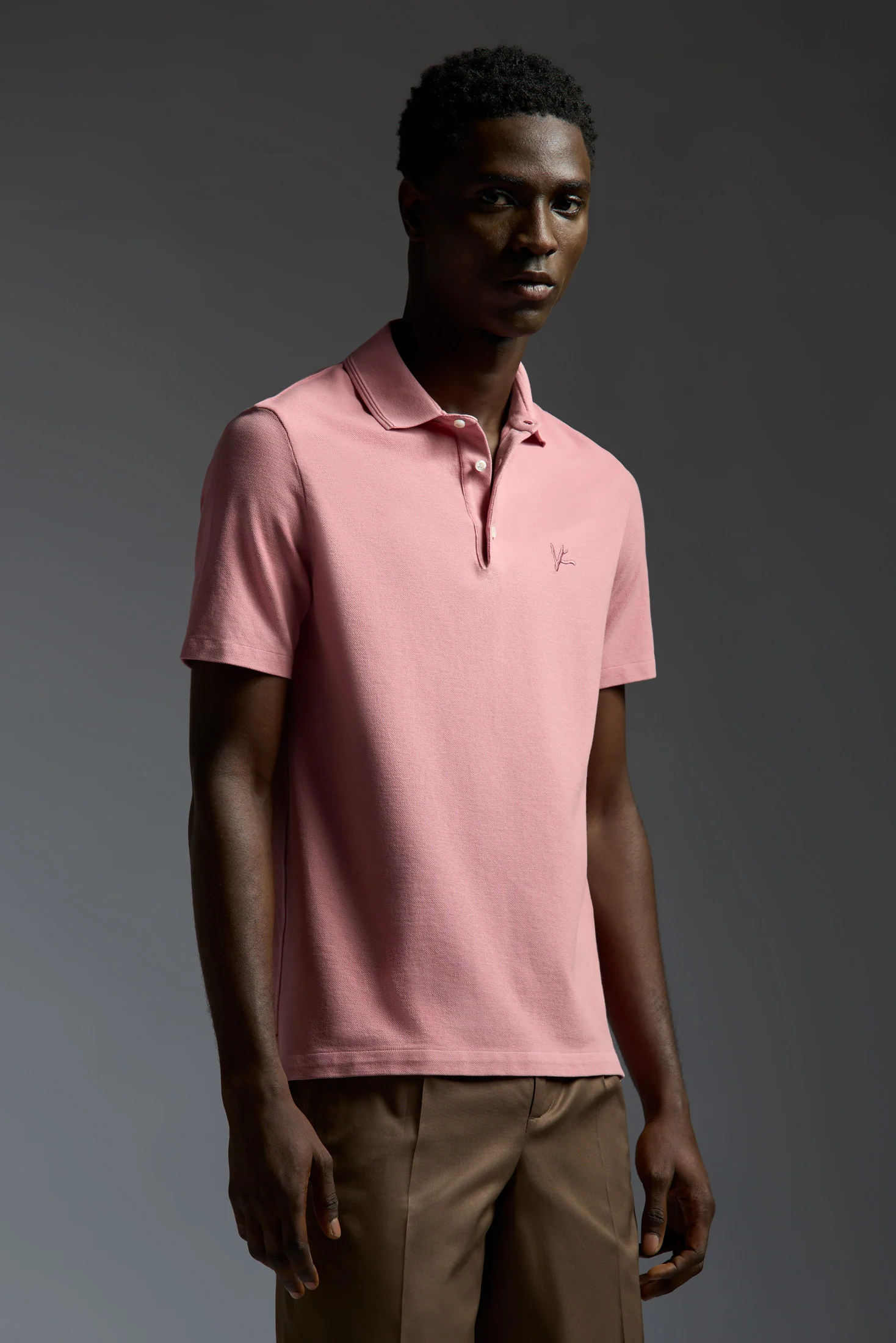 Garment Dyed Cotton Piquet Short Sleeve Polo - Image 11