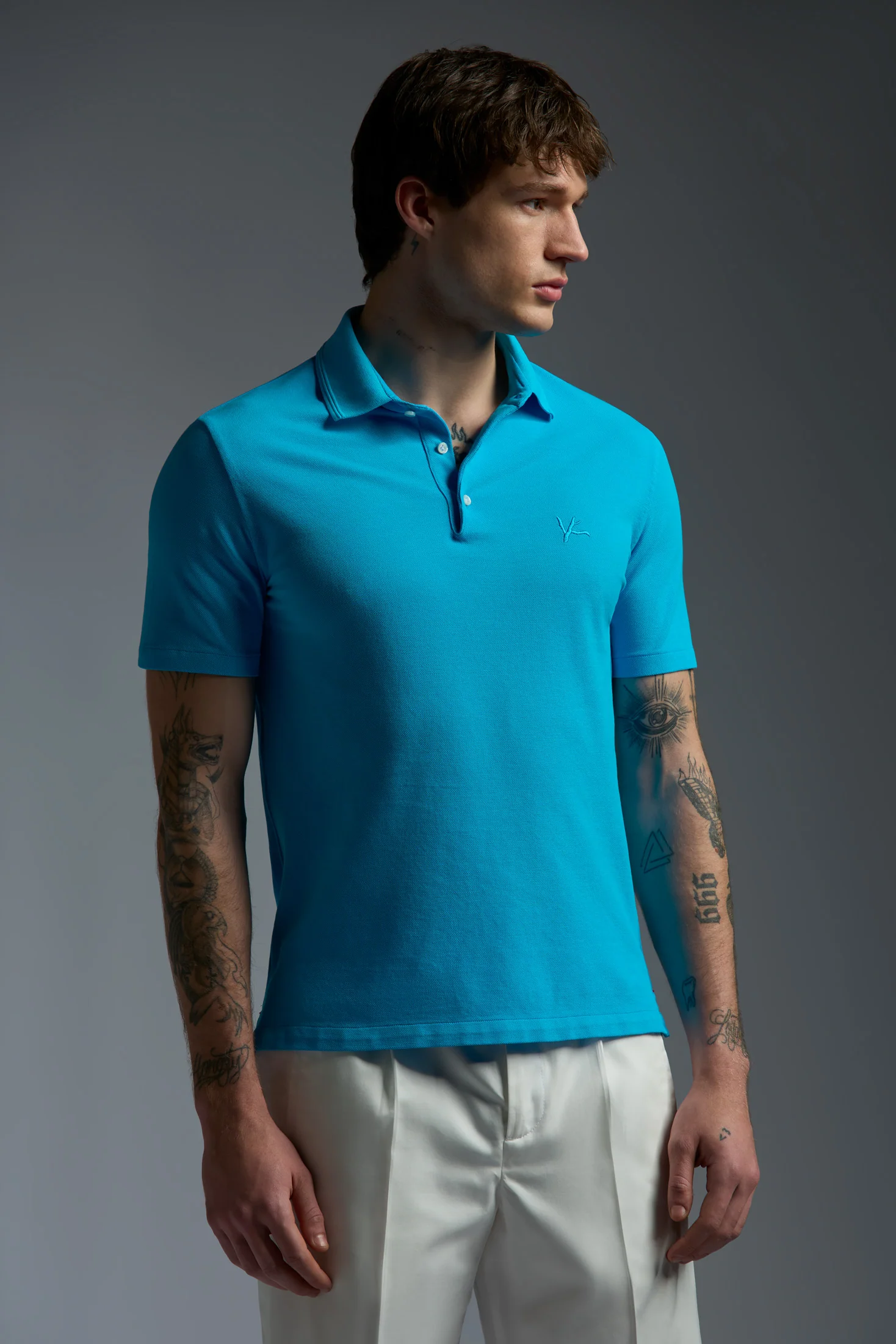 Garment Dyed Cotton Piquet Short Sleeve Polo - Image 15