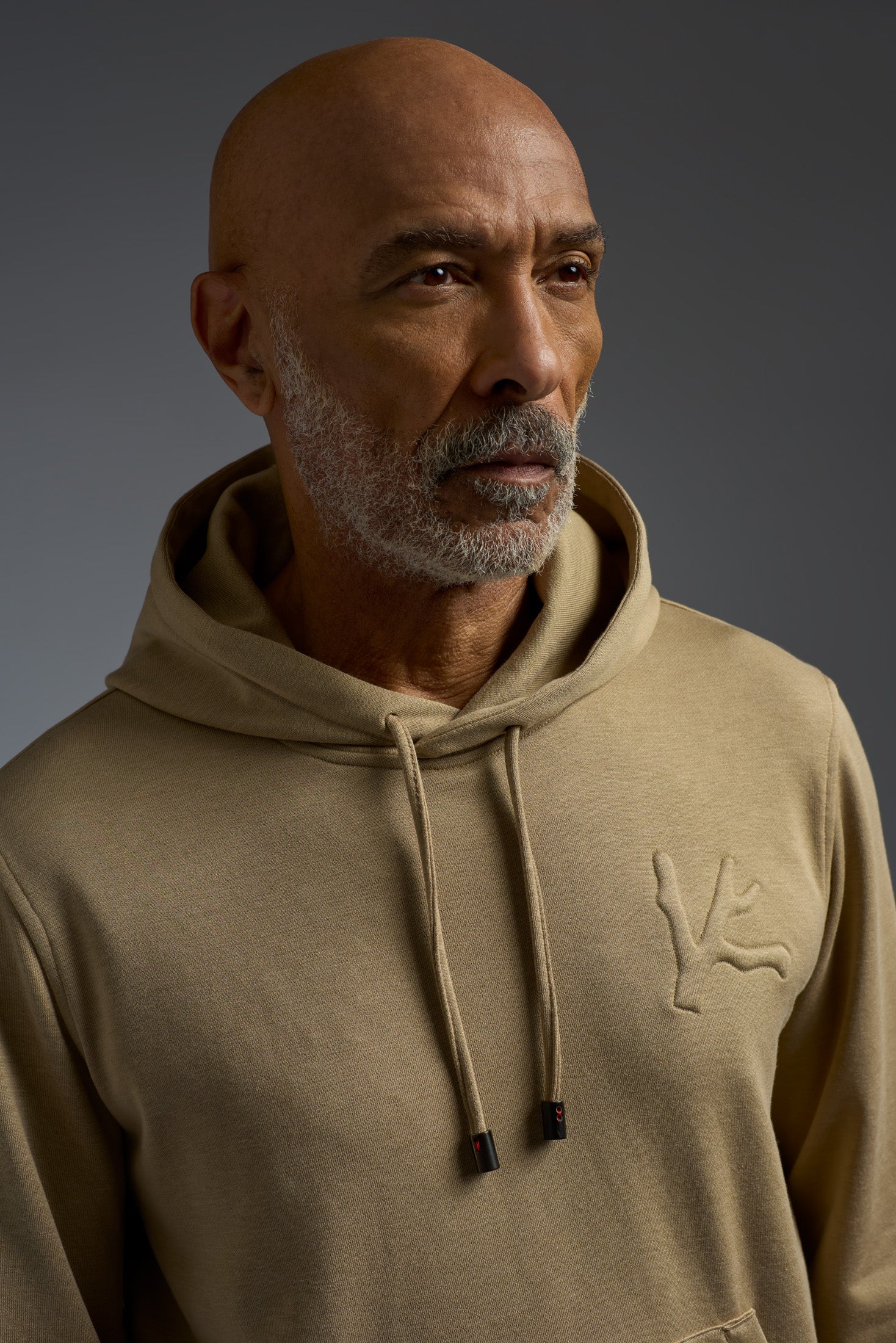 Comfort Cotton and Silk Pouch Pocket Hoodie with Embossed Logo - Image 4