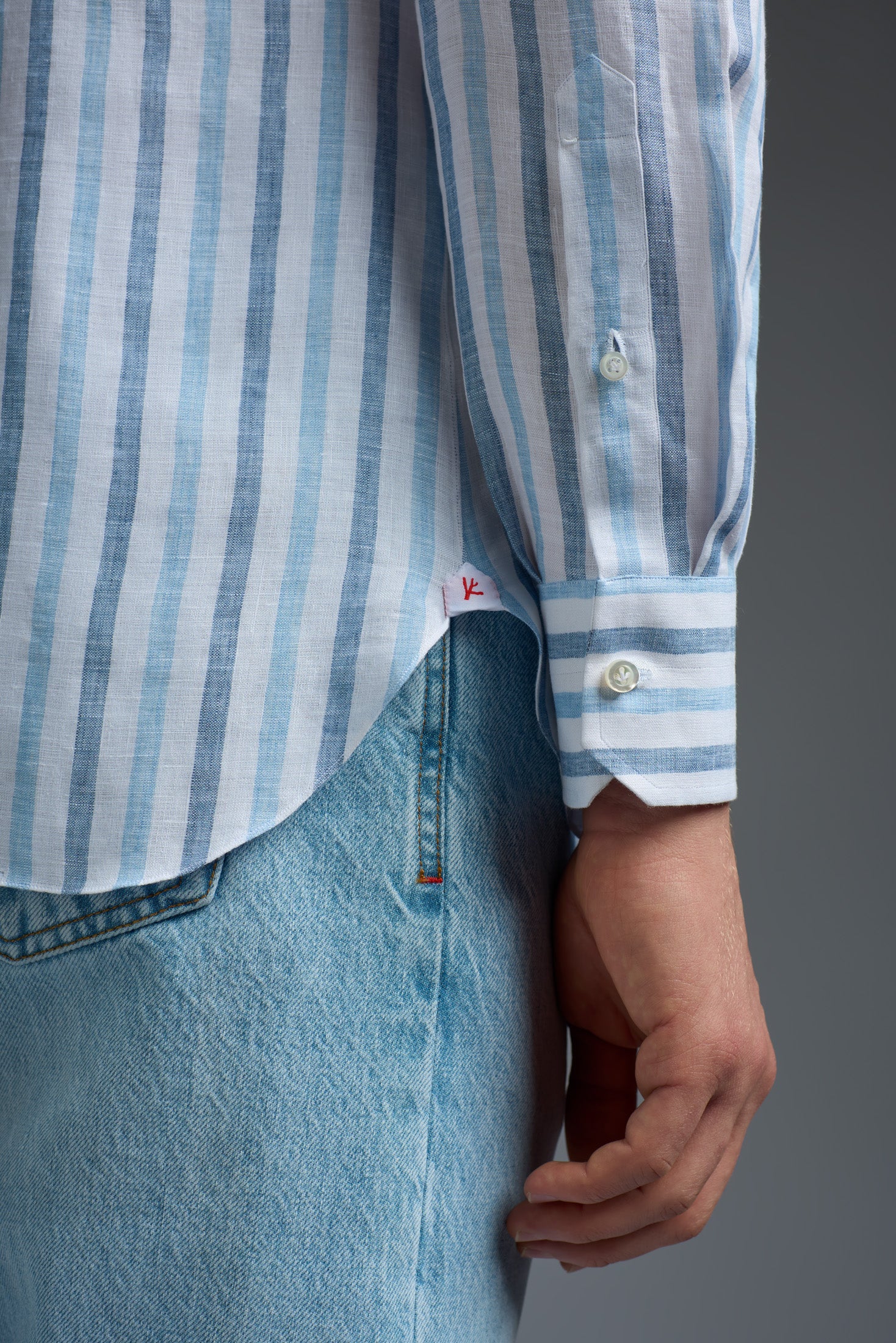 Linen Milano Mix Shirt - Image 9
