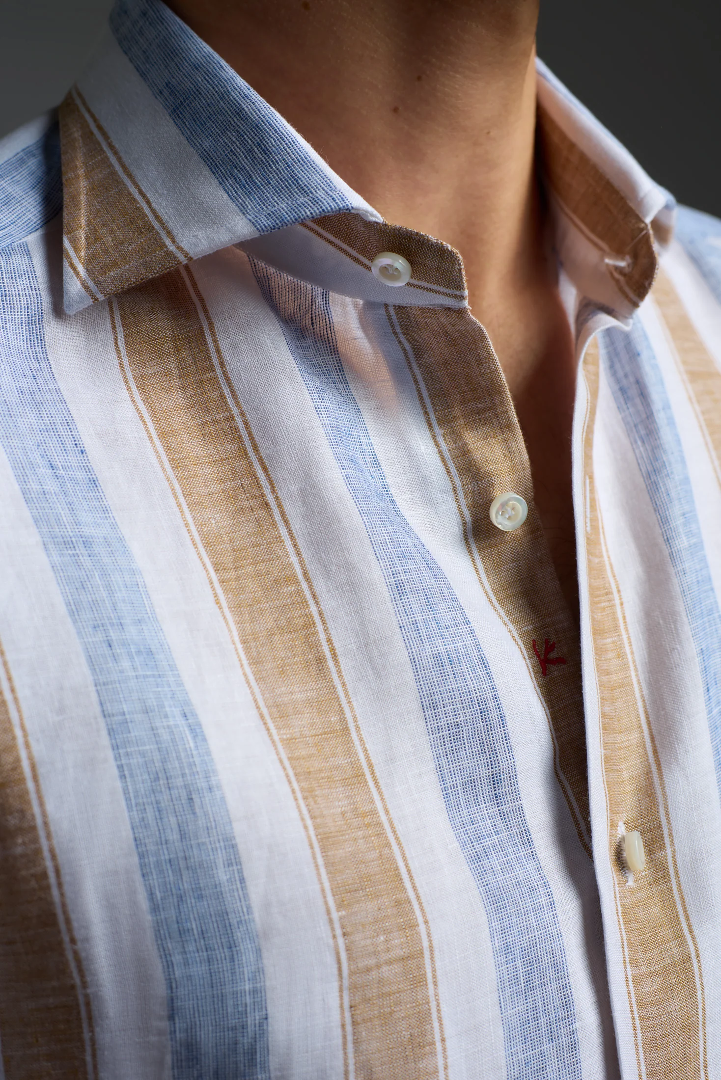 Linen Mix Dress Shirt - Image 3