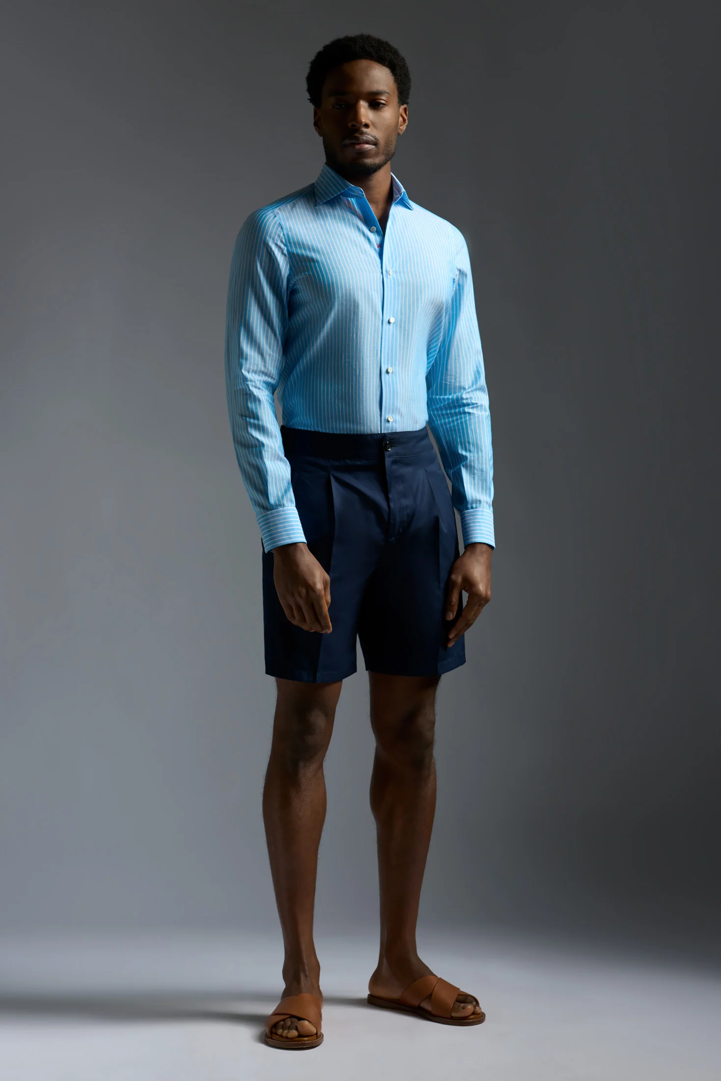 Cotton and Linen Mix Dress Shirt - Image 2