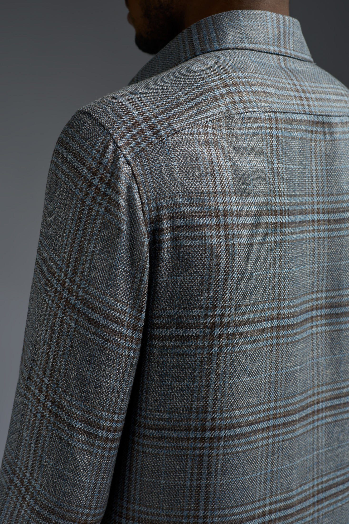 Wool Silk and Linen Four Pockets Overshirt - Image 5