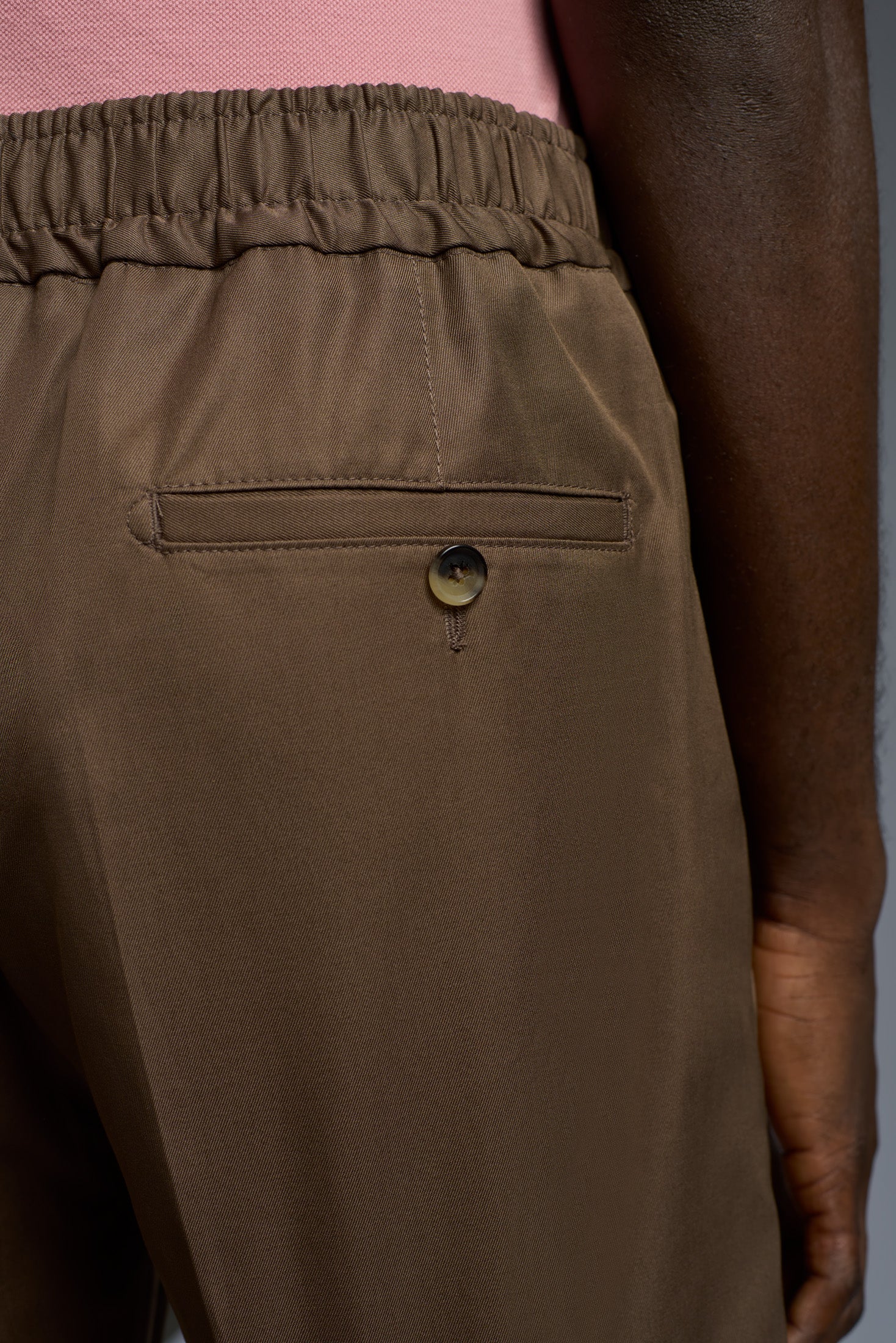 Cotton Gabardine Single Pleated Comfort Short Pants - Image 20
