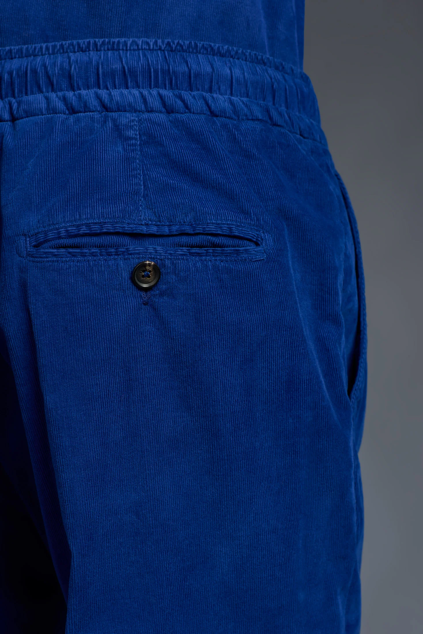 Garment Dyed Comfort Cotton Corduroy Drawstring Pants - Image 4